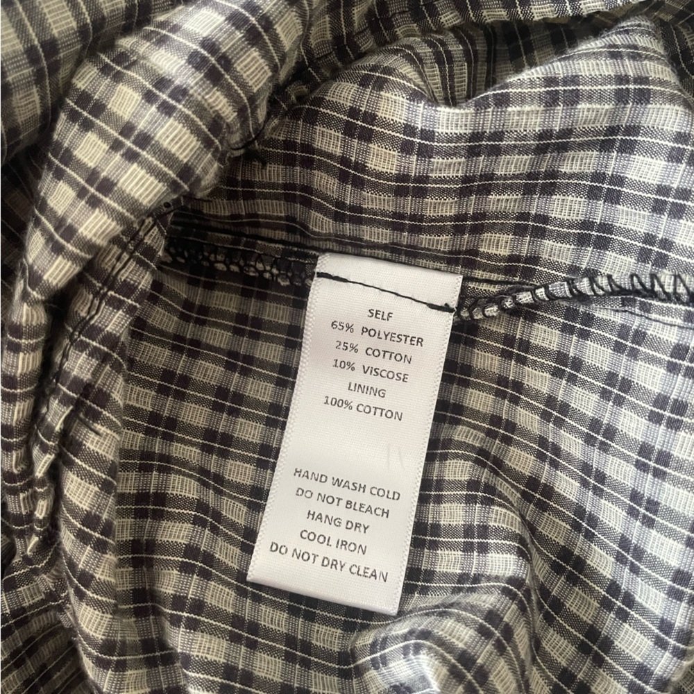 Neuflora Gingham Puff-Sleeve Tiered Dress - Picture 6 of 6